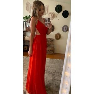 Lulu’s Red Maxi Dress